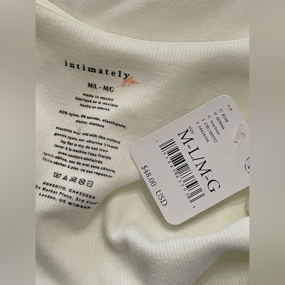 Free People Lost In Love Seamless Top Medium - Picture 9 of 10